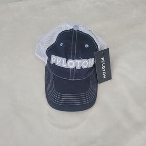 Peloton Navy and White Trucker Hat